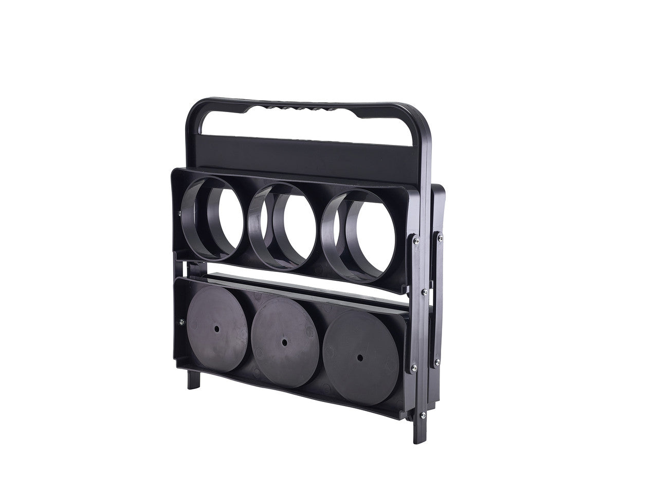GenWare Black Plastic Foldable Bottle Holder