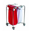Medi Cart 2 Bag Stainless Steel Laundry Trolley
