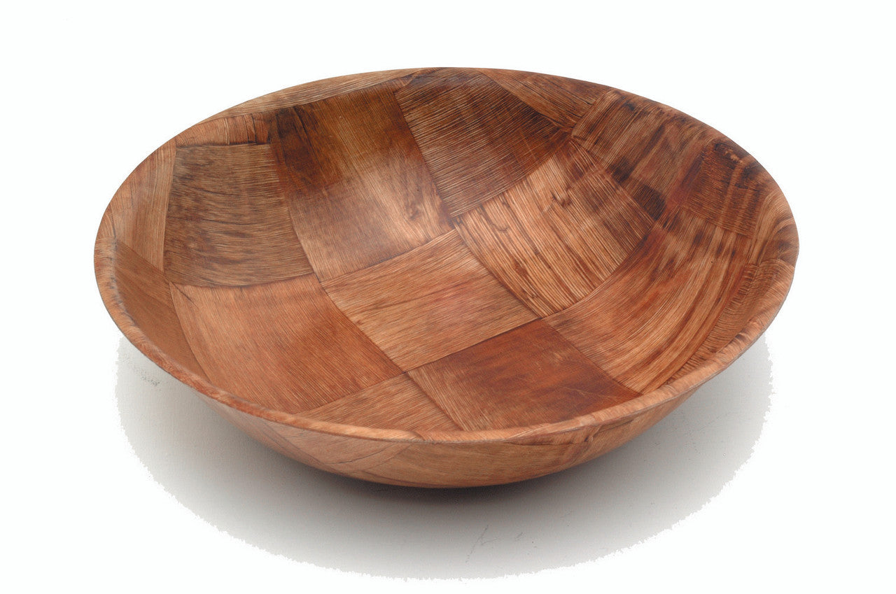 Woven Wood Bowls 6" Dia 12 Pack