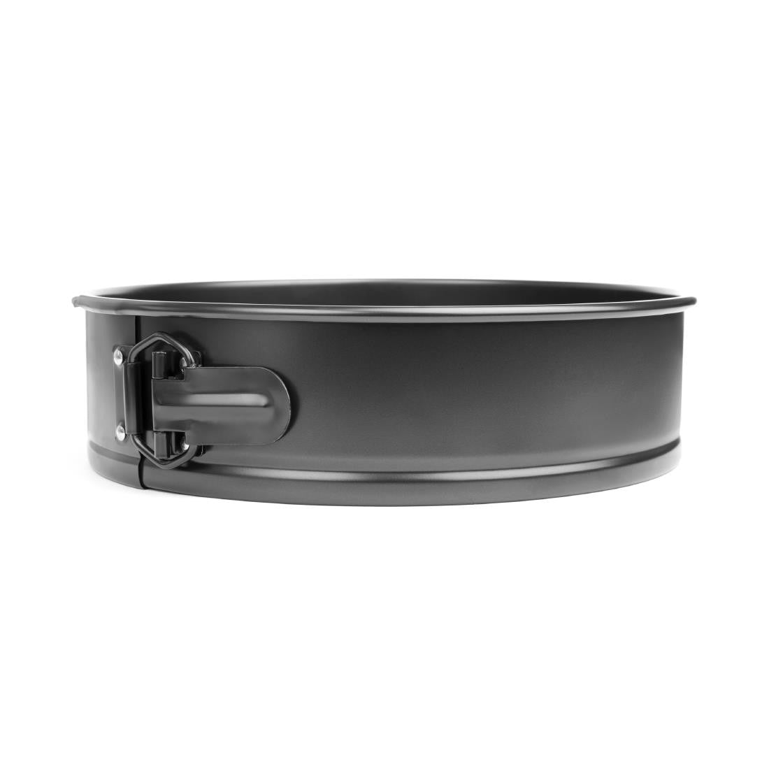 Side shot of Vogue Non-Stick Spring Form Cake Tin 260mm.