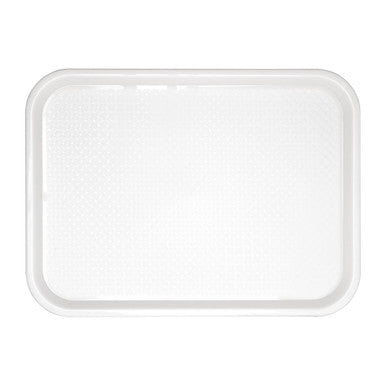 Olympia Kristallon Polypropylene Fast Food Tray White Large 450mm GF997
