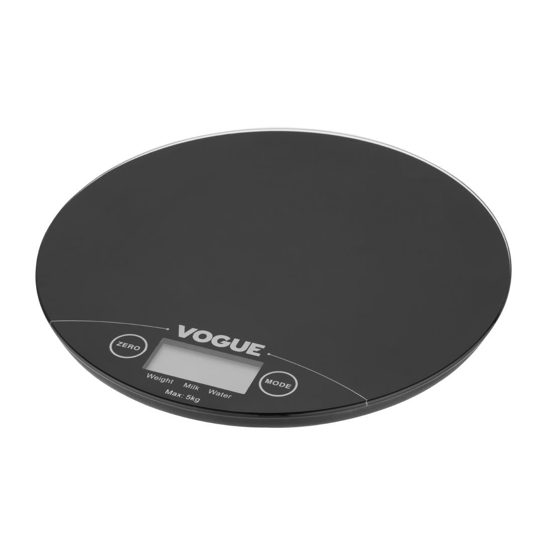 Full shot of Vogue Electronic Round Scales 5kg.