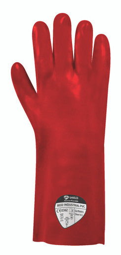 14 Inch Red Gauntlet Gloves