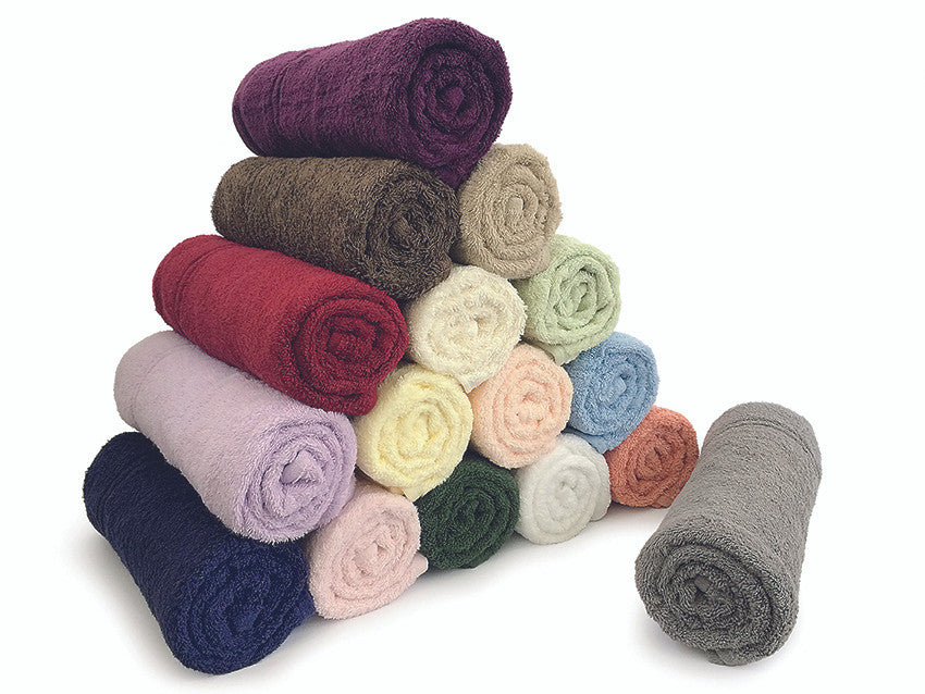 Pyramid of multiple Hand Towels on top of each other