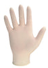 Hand wearing clear Synthetic Gloves