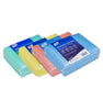 Group of Blue Red Yellow and Green Disposable Wipe Cloths
