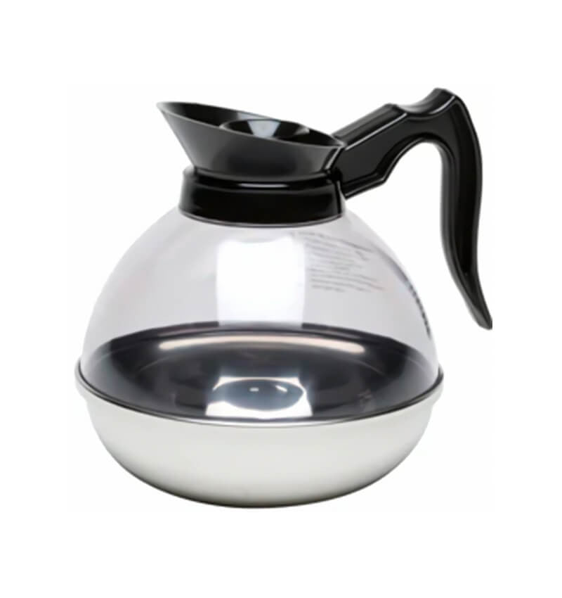 Coffee Decanter Clear Top/S/St.Base 1.9L/64oz