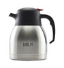 Milk Inscribed St/St Vacuum Push Button Jug