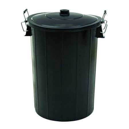 Black Waste Bin 100ltr