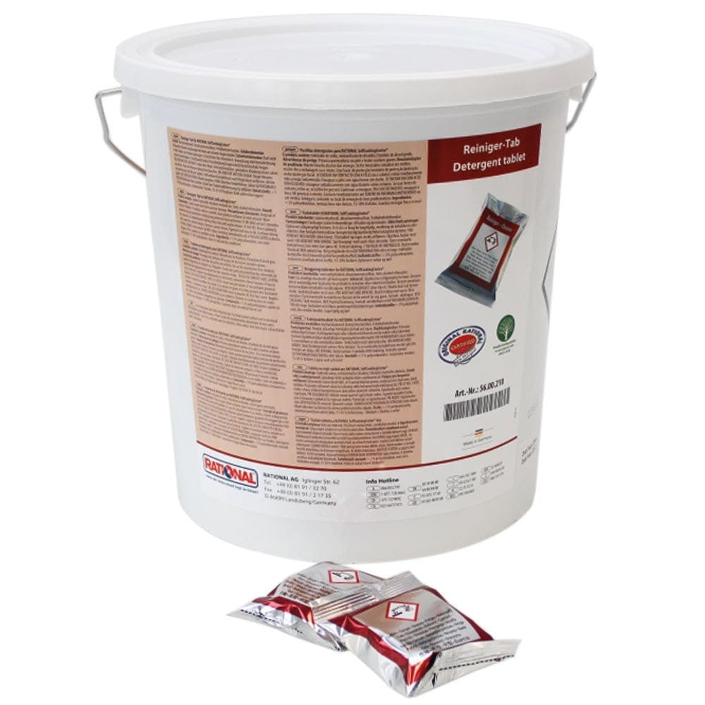 Rational Detergent Clean packaging and tablets
