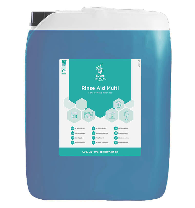 Evans Rinse Aid 20ltr Bottle