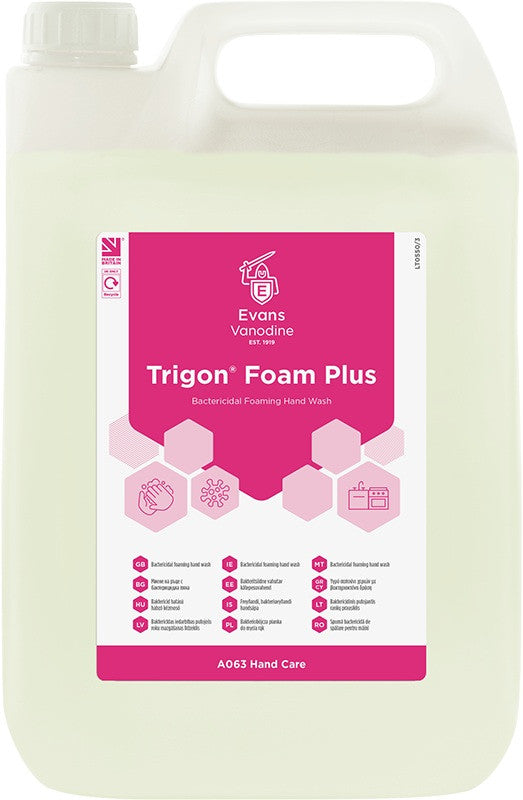 Evans Trigon Unperfumed Foam Hand Wash