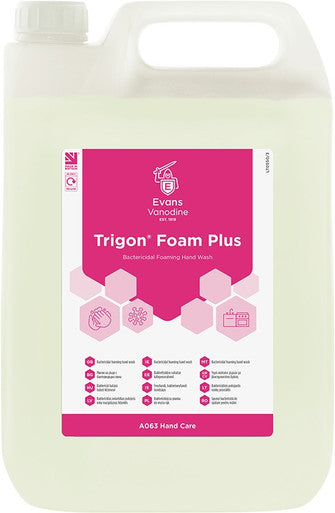 Evans Trigon Unperfumed Foam Hand Wash 6 x 1 ltr