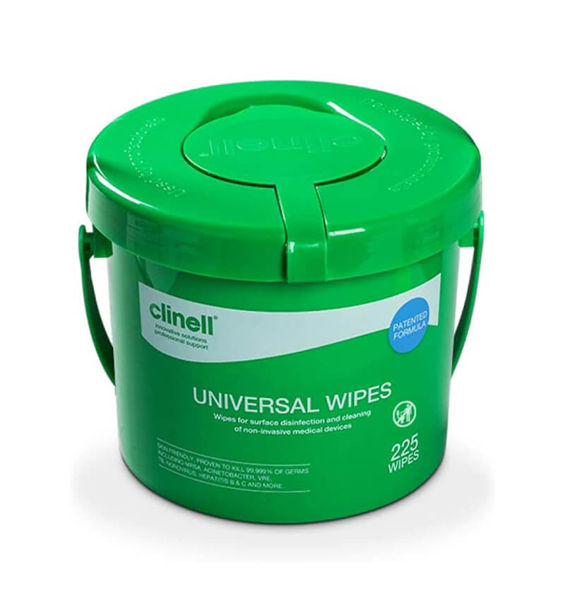 Clinell Universal Wipes Bucket Green