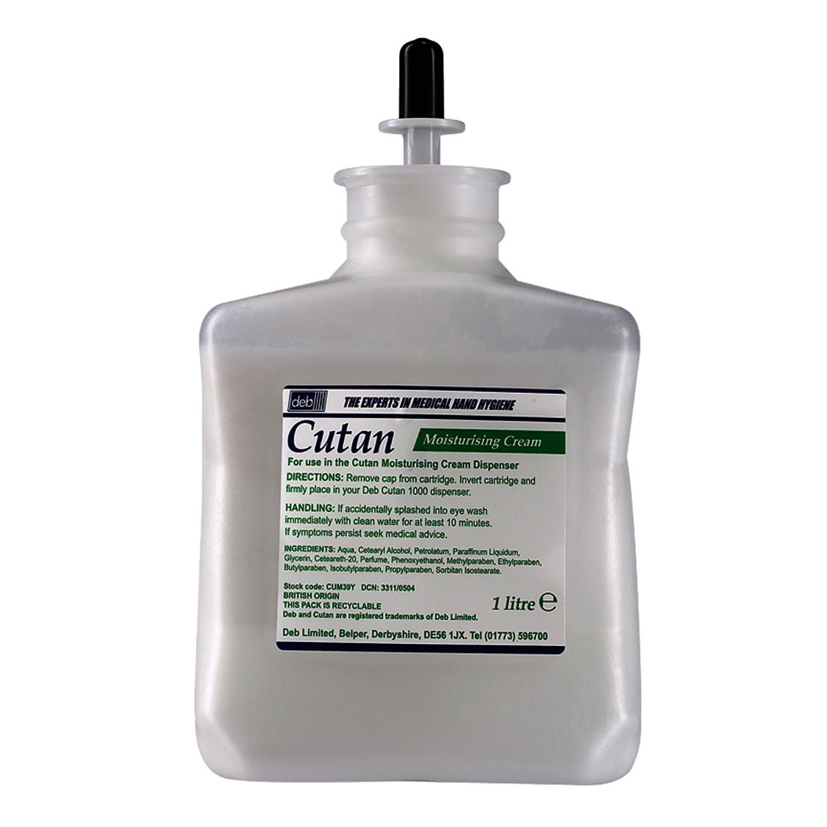 Deb Cutan Moisturising Cream 1Ltr 6 Pack