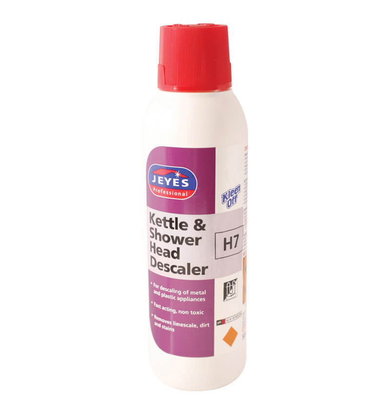 Full shot of Jeyes H7 Kettle And Shower Head Descaler 500ml.