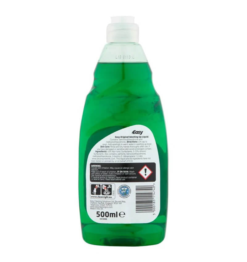 Easy Washing Up Liquid 500ml Back
