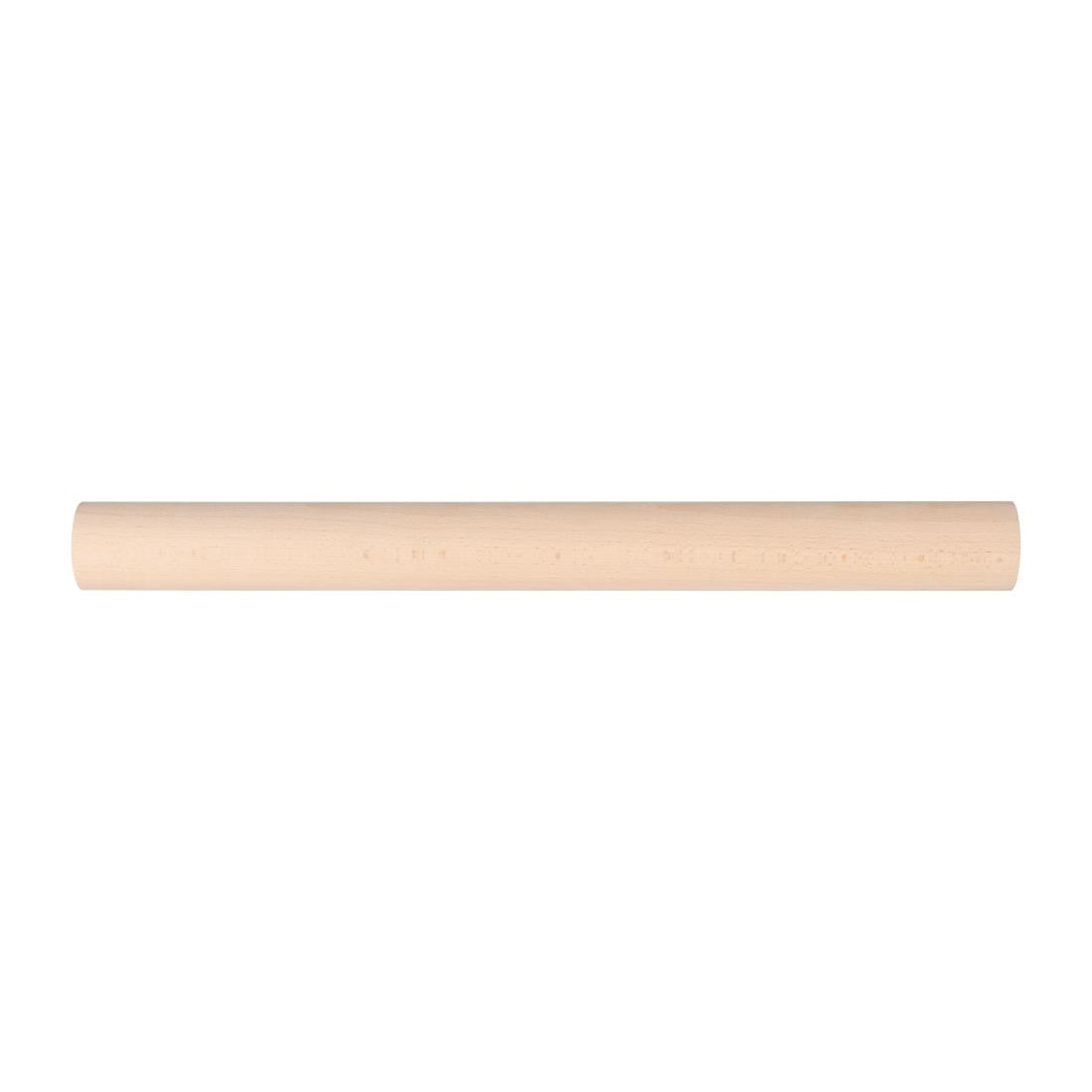Side shot of Vogue Wooden Rolling Pin 18".