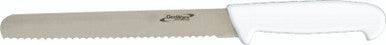 Genware 8'' Bread Knife White (Serrated)