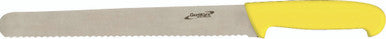 Genware 12'' Slicing Knife Yellow (Serrated)