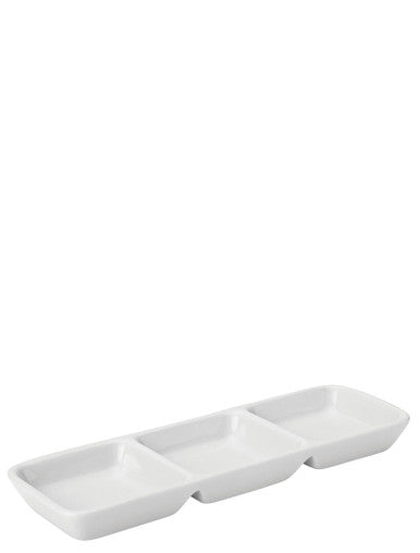 Utopia Titan Triple Divided Dish 7.75 X 2.5" (20 X 6.5cm) 48 Pack