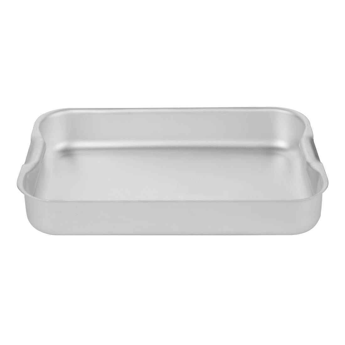 Side top view of Vogue Aluminium Roasting Dish 320mm.