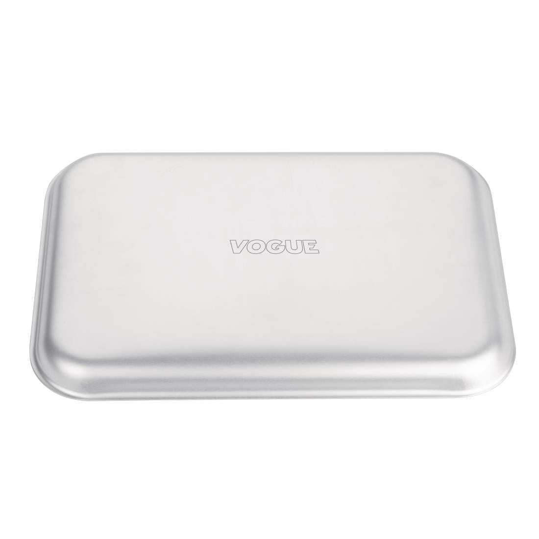 Back view of Vogue Aluminium Baking Tray 324 x 222mm.