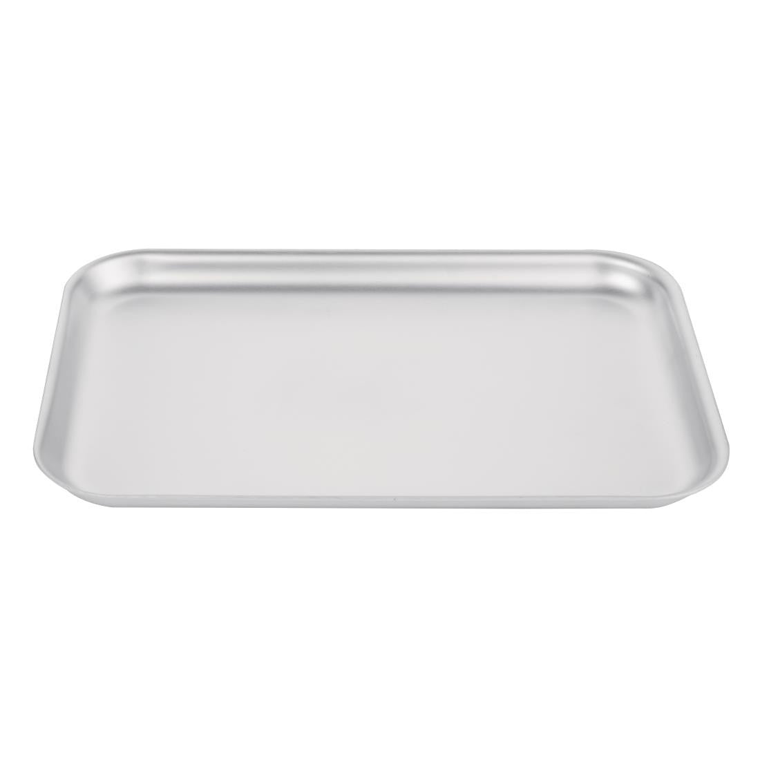 Vogue Aluminium Baking Tray 324 x 222mm side top view.