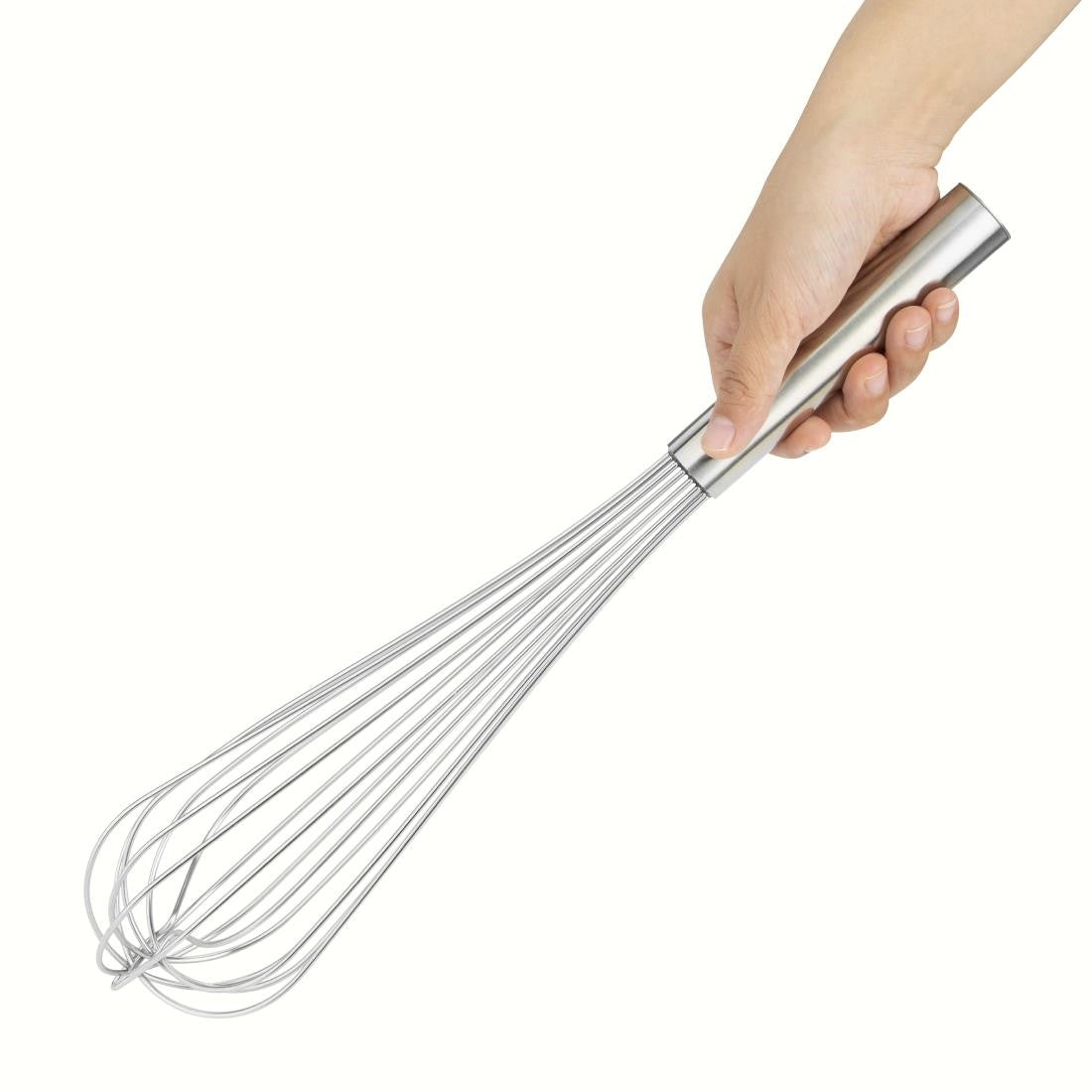 Vogue Heavy Whisk 16" in hand.