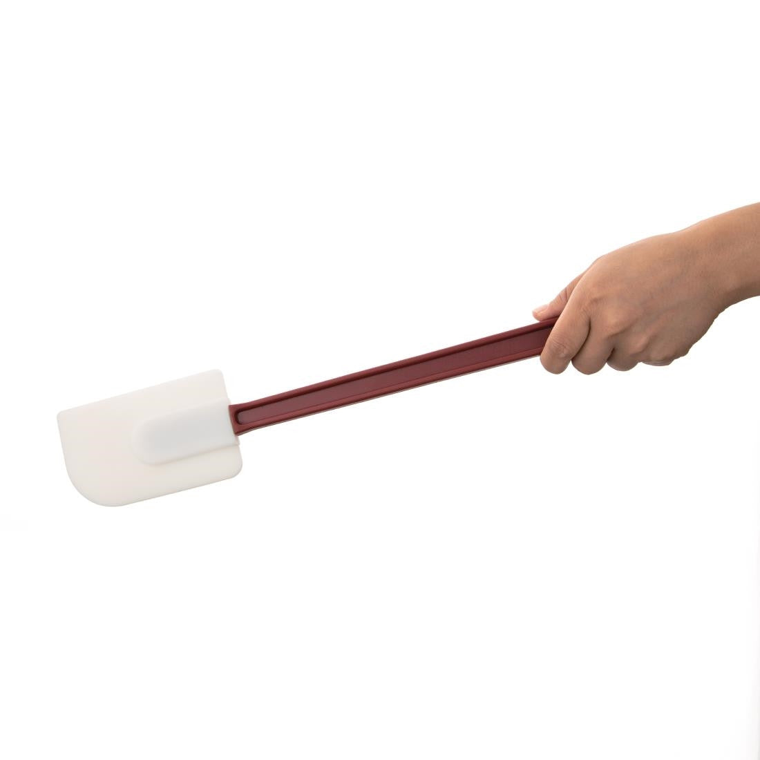 Vogue High Heat Spatula 16" in hand.