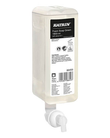 Katrin Foam Soap Green 1000ml 6 Pack 86450