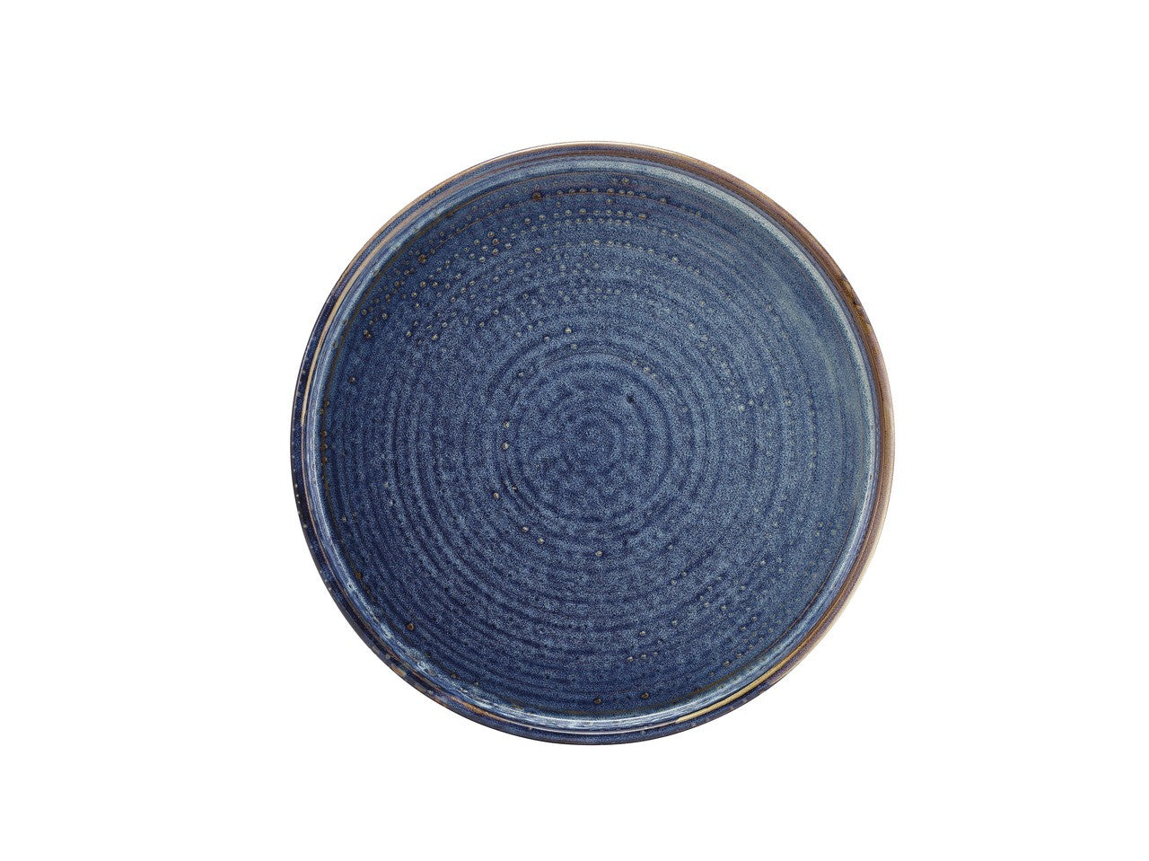 Terra Porcelain Aqua Blue Low Presentation Plate 25cm 6 Pack Group Image