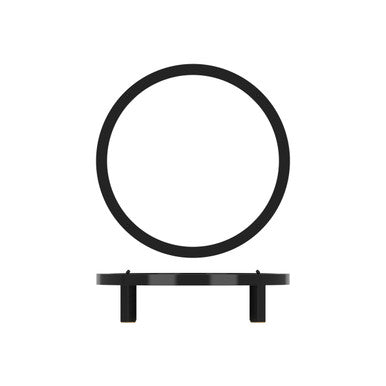 Black Luxor Metal Round Riser 28.5 x 7cm