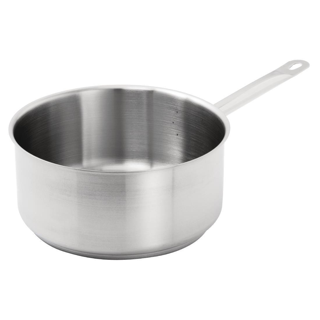 Side top view of Vogue Stainless Steel Saucepan 5Ltr.