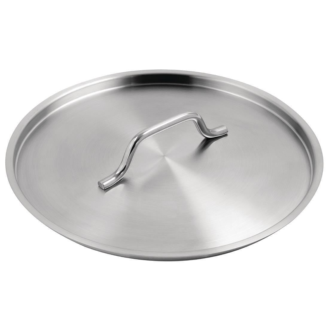 Full shot of Vogue Stainless Steel Saucepan Lid 280mm.