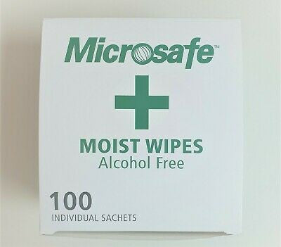 Moist Alcohol Free Sterile Cleansing Wipes Sterile 100 Pack