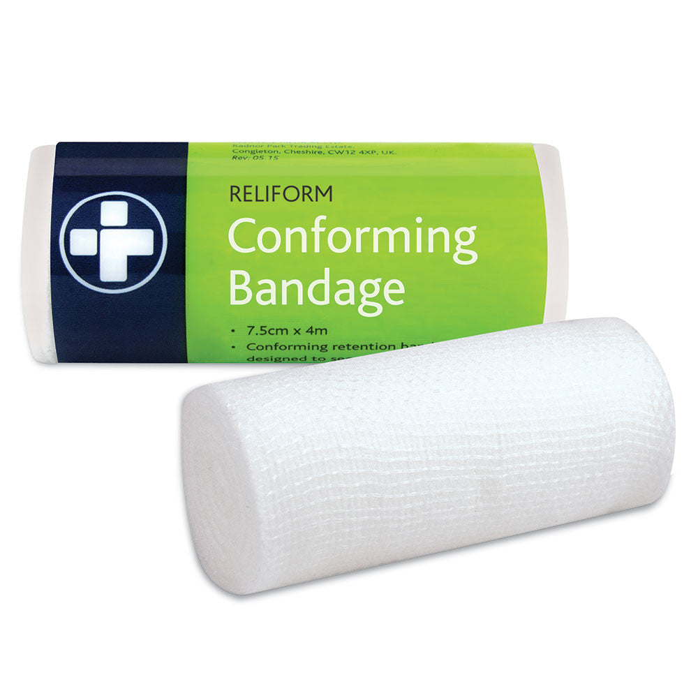 2 Conforming Bandage s 7.5cm x 4m placed side by side