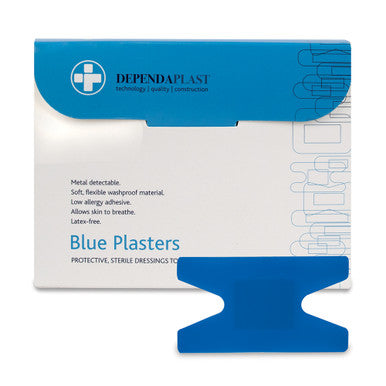Blue Food Area Plasters Anchor 50 Pack
