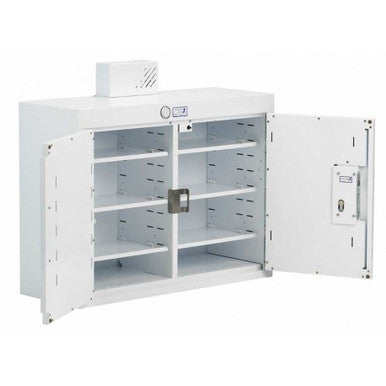 Bristol Maid Drug & Medical Cabinet 2 Door Deep Shelves with Light 80 x 30 x 60cm
