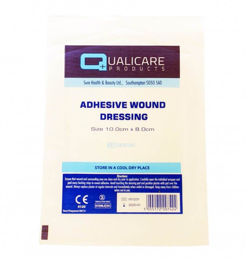 Adhesive Wound Dressing 10cm x 8cm 50 Pack