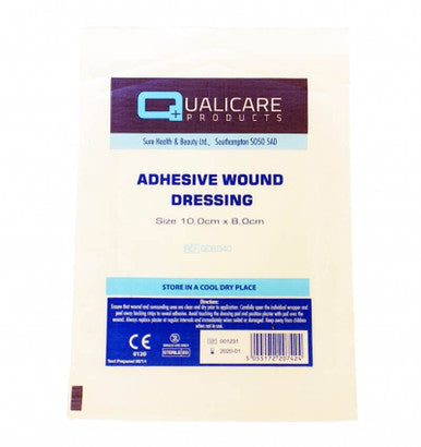Adhesive Wound Dressing 10cm x 8cm 50 Pack