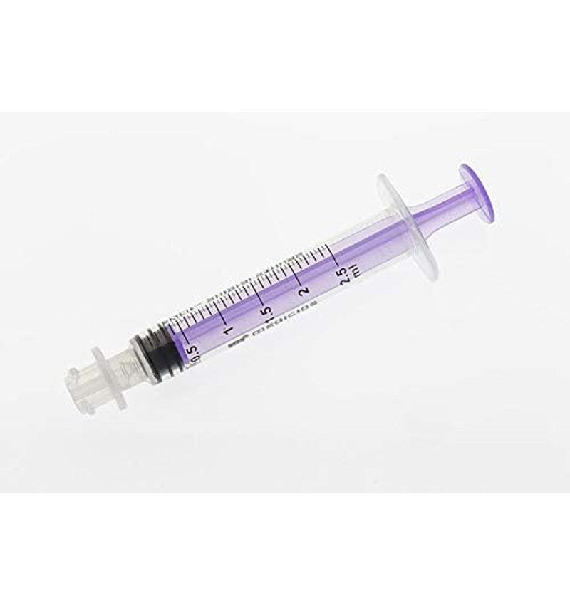 Syringe ENFit Single Use Low Dose 2.5ml 100 Pack