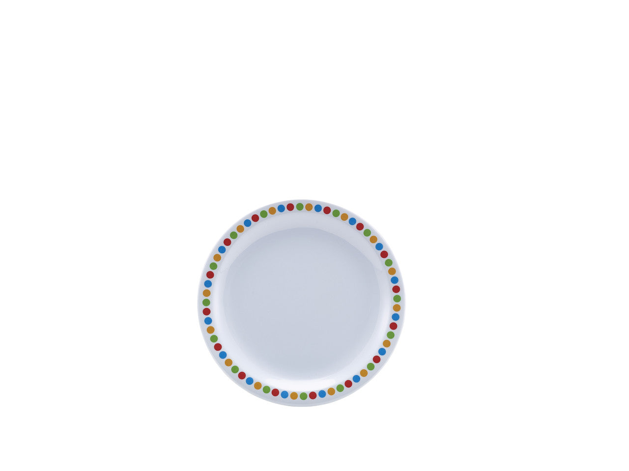 Genware Melamine 6.25" Plate- Coloured Circle 12 Pack