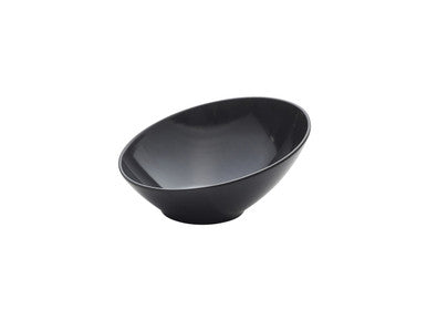 Black Melamine Slanted Buffet Bowl 21 x 20 x 10cm