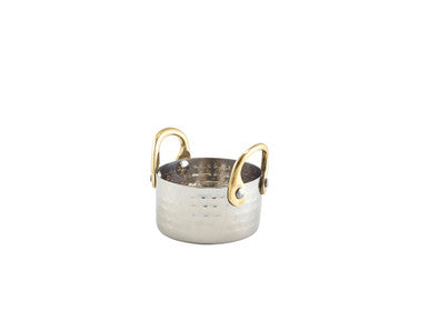 Mini Hammered St/St Casserole Dish 7.5 x 4cm 12 Pack