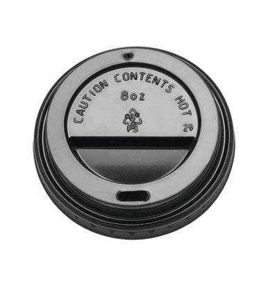 Coffee Cup Lid For 8oz/6oz Cups Black 1000 Pack