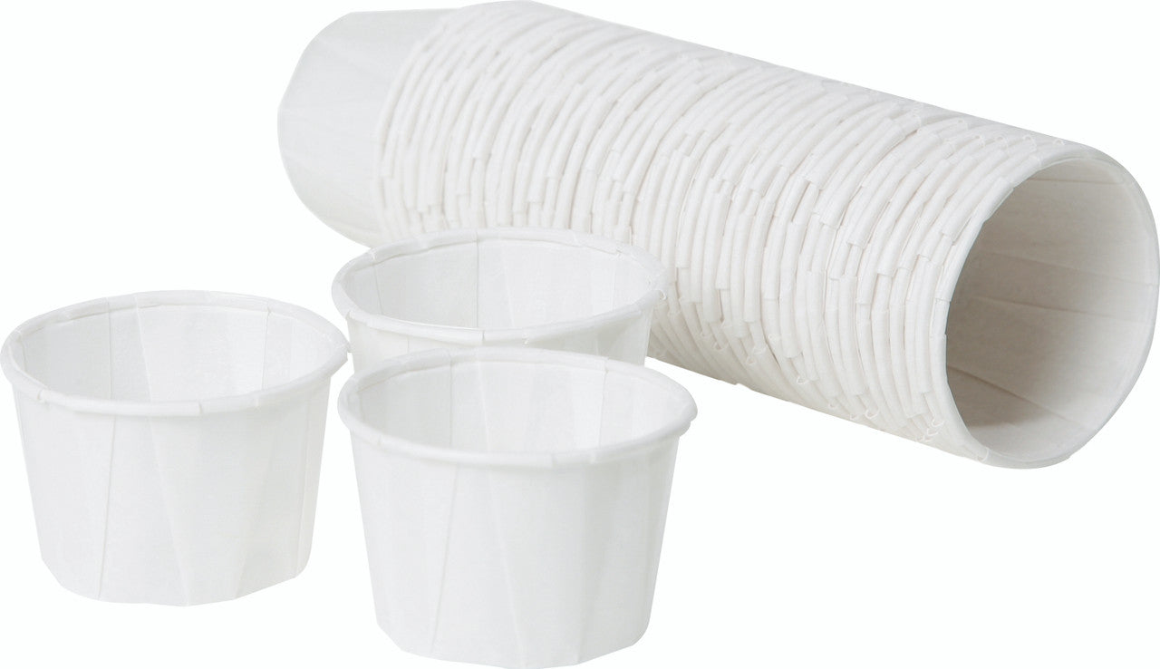 Waxed Paper Pot 28ml/1oz White 250 Pack