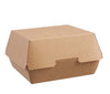 Colpac Medium Kraft Clamshell Takeaway Burger Box 108 x 108mm 250 Pack