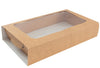 Colpac Kraft Medium Platter Sleeve With Window 402 x 260 x 82.5mm 25 Pack