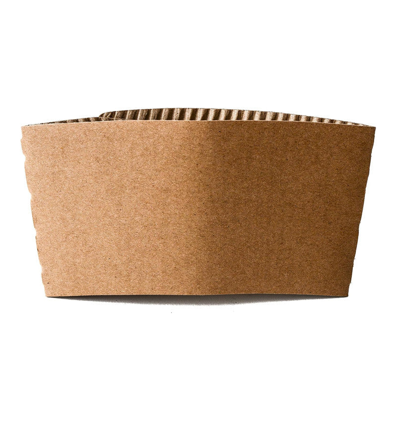 Front shot of Recyclable Hot Cup Sleeve For 8oz Cups.